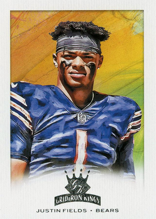 2021 Panini Chronicles Gridiron Kings Justin Fields #GK-4 Chicago Bears