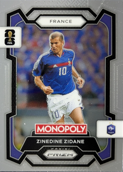 2026 Panini Prizm World Cup Monopoly Zinedine Zidane #9 France