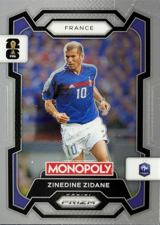 2026 Panini Prizm World Cup Monopoly Zinedine Zidane #9 France