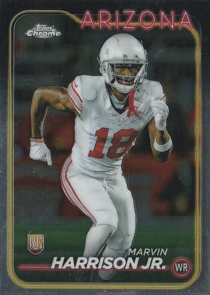2024 Topps Chrome Football Marvin Harrison Jr. RC #204 Arizona Cardinals