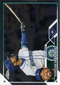 2023 Topps Chrome Teoscar Hernández Seattle Mariners #63