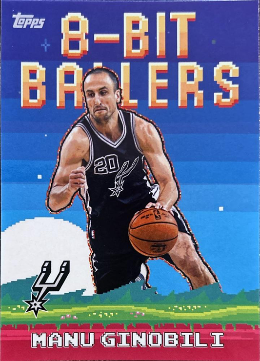 2025 Topps NBA 8-Bit Ballers Manu Ginobili 8B-29 San Antonio Spurs