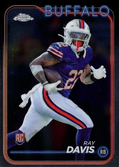 2024 Topps Chrome Football Ray Davis RC #253 Buffalo Bills