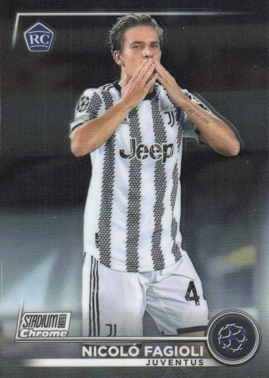 2022 Topps Stadium Club Chrome UCC RC Nicoló Fagioli #65 Juventus