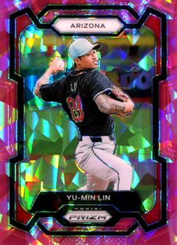 2024 Panini Prizm Pink Ice Prizms Yu-Min Lin Arizona Diamondbacks #228