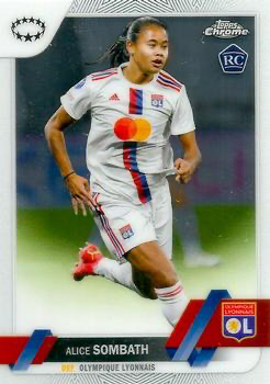 2022 Topps Chrome UCC Women's Alice Sombath RC #96 Olympique Lyonnais Feminin