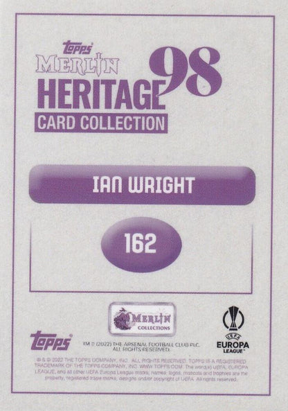 2022 Topps Merlin Heritage UCC Ian Wright #162 Arsenal FC
