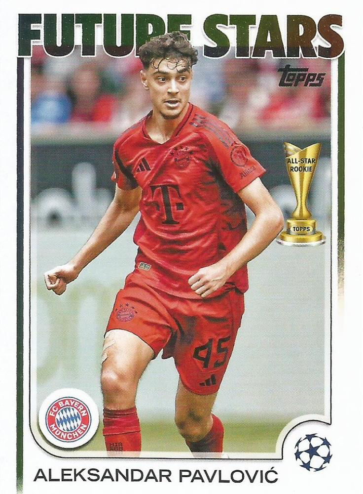2024 Topps UCC Aleksandar Pavlović ASR Future Stars #61 FC Bayern Munchen