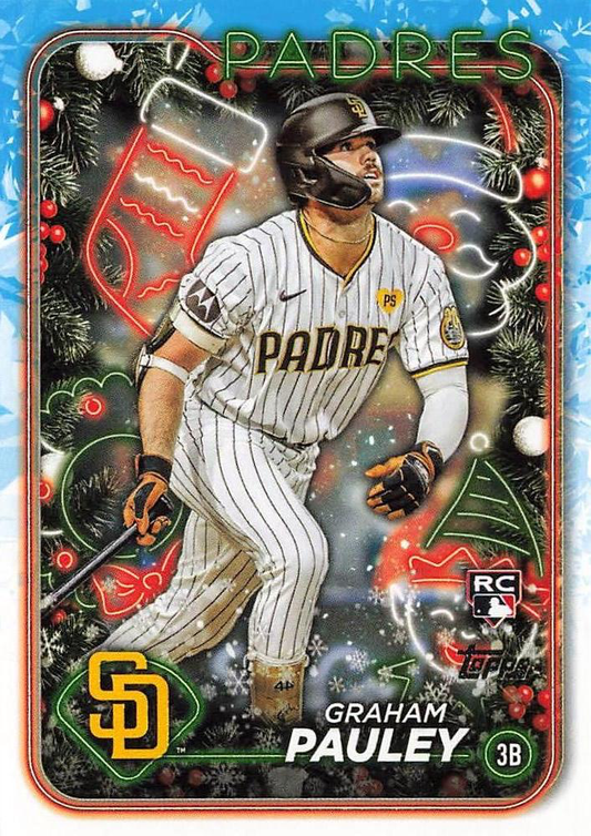 2024 Topps Holiday Graham Pauley RC San Diego Padres #H15
