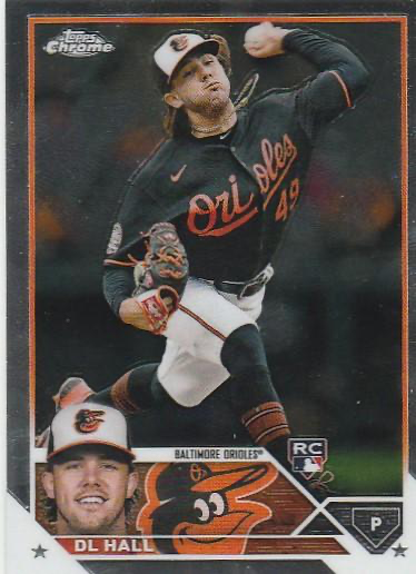 2023 Topps Chrome DL Hall RC Baltimore Orioles #10
