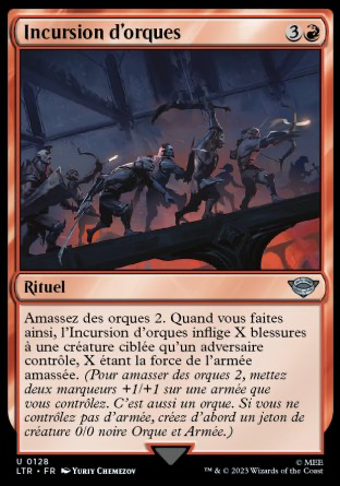 2023 Magic MTG Le Seigneur des Anneaux Incursion d'orques LTR #128