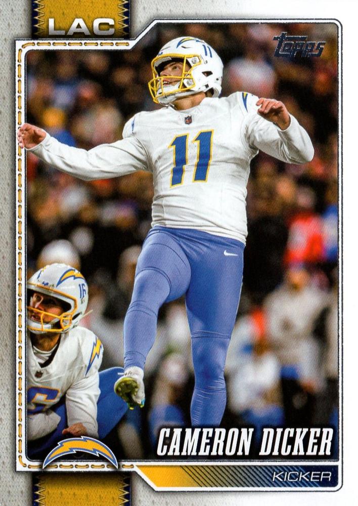 2026 Topps Flagship Cameron Dicker #112 Los Angeles Chargers