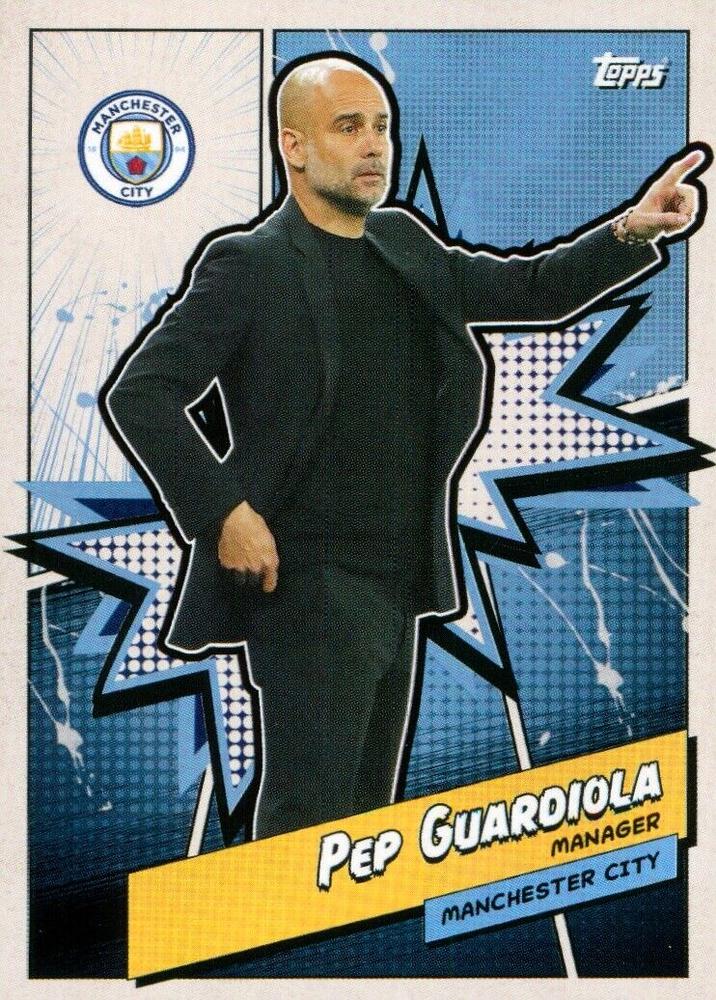 2023 Topps Manchester City Fan Set Heroes Pep Guardiola #MANH-12