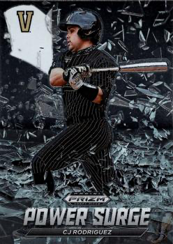 2021 Panini Prizm Draft Picks Power Surge CJ Rodriguez #PS-CR Vanderbilt Commodores