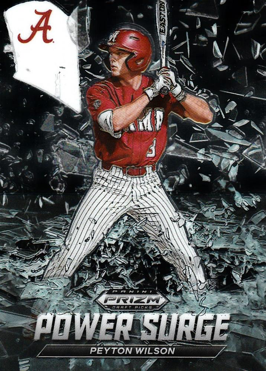 2021 Panini Prizm Draft Picks Power Surge Peyton Wilson #PS-PW Alabama Crimson Tide