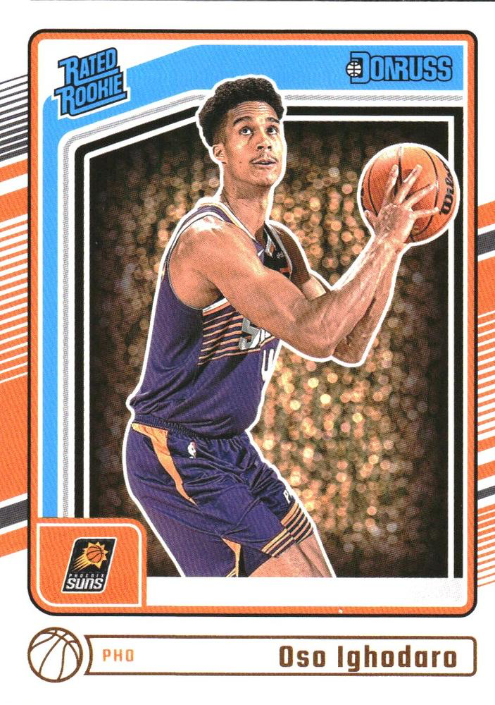 2024 Panini Donruss Oso Ighodaro Rated Rookie #201 Phoenix Suns