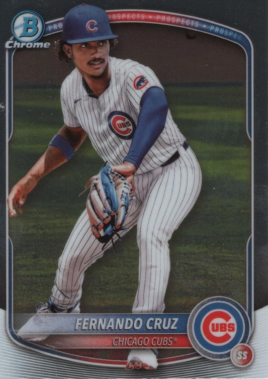 2025 Topps Bowman Chrome Prospect Fernando Cruz #BCP-110 Chicago Cubs