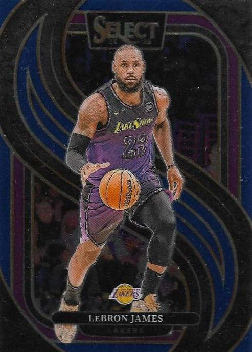 2024 Panini Select LeBron James Blue #111 Los Angeles Lakers