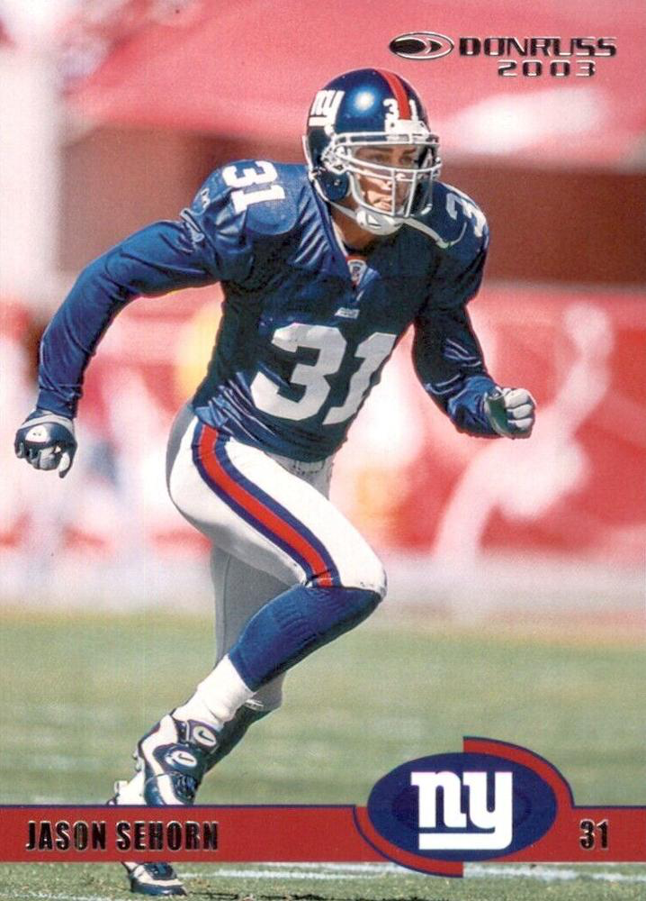 2023 Panini Donruss Retro 2003 Jason Sehorn #37 New York Giants