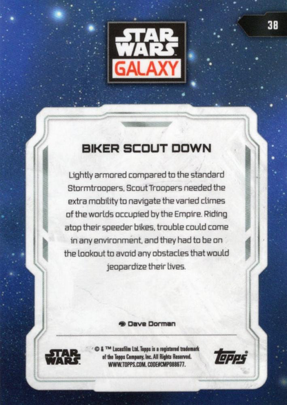 2024 Topps Chrome Star Wars Galaxy Biker Scout Down #38