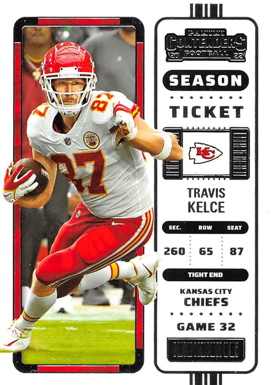 2022 Panini Contenders Travis Kelce #59 Kansas City Chiefs