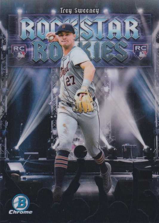 2025 Topps Bowman Rockstar Rookies Trey Sweeney #RR-2 Detroit Tigers