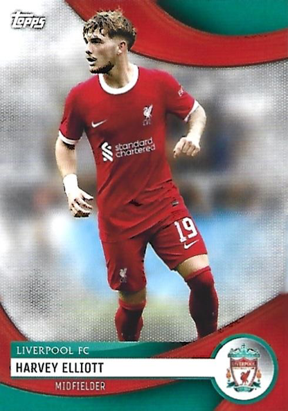 2023 Topps Liverpool Team Set Harvey Elliott #13 Liverpool