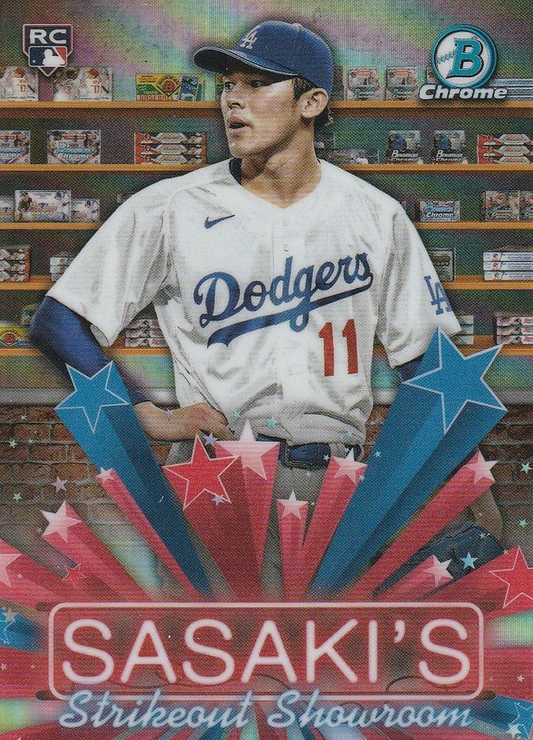 2025 Topps Bowman Hobby Stars Roki Sasaki Los Angeles Dodgers #HS-9