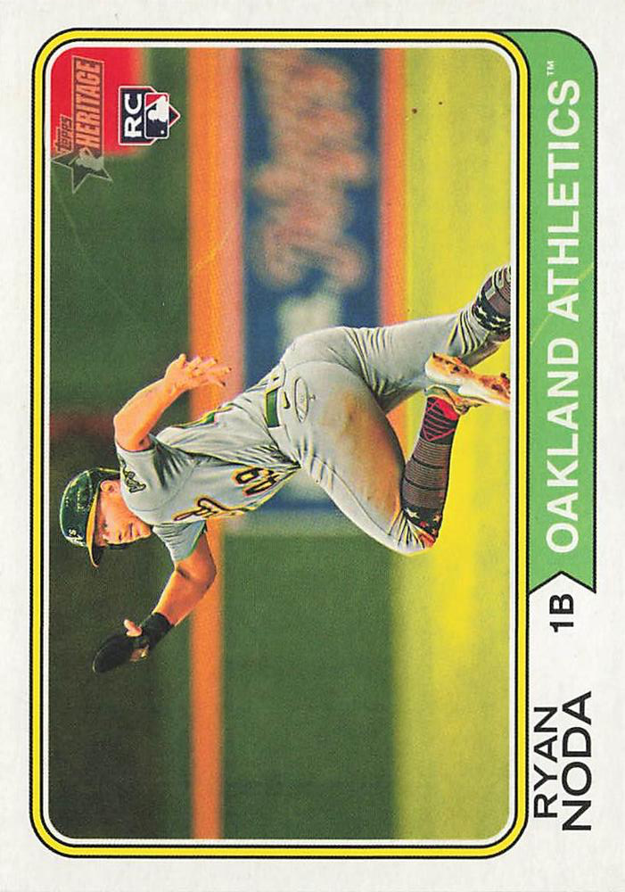 2023 Topps Heritage Ryan Noda RC Oakland Athletics #501
