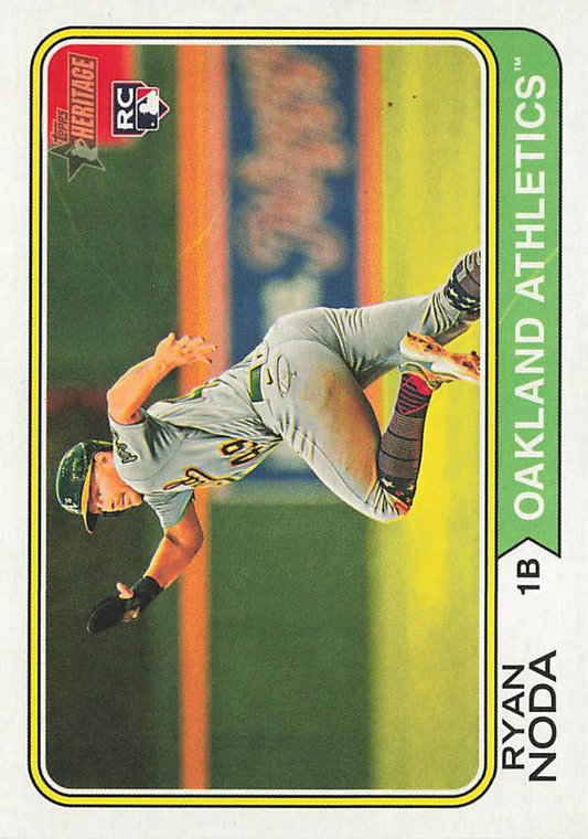 2023 Topps Heritage Ryan Noda RC Oakland Athletics #501