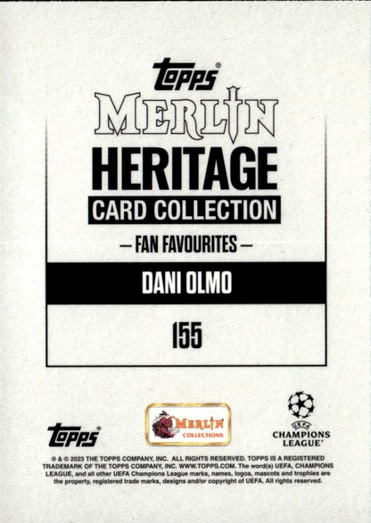 2023 Topps Merlin Heritage UCC Dani Olmo Fan Favourites #155 RB Leipzig