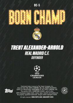 2025 Topps Flagship UCC Born Champion Trent Alexander-Arnold #BC-5 Real Madrid