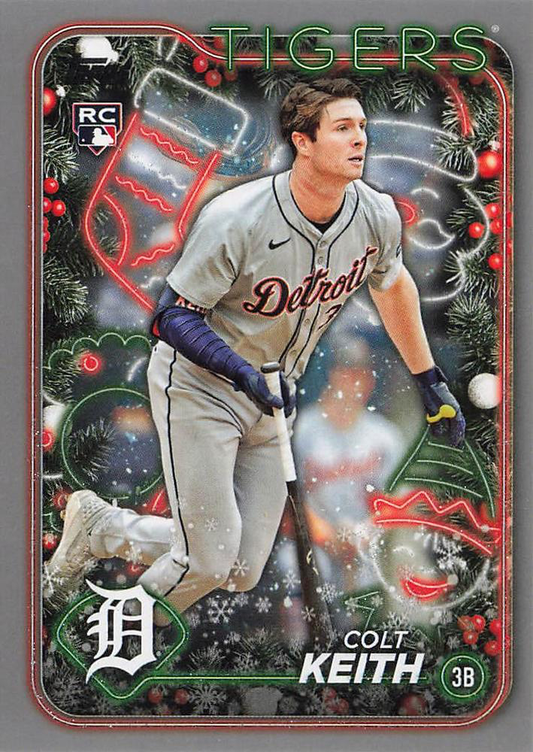 2024 Topps Holiday Silver Glitter Colt Keith RC Detroit Tigers #H62