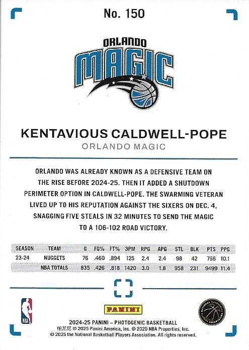 2024 Panini Photogenic Kentavious Caldwell-Pope #150 Orlando Magic