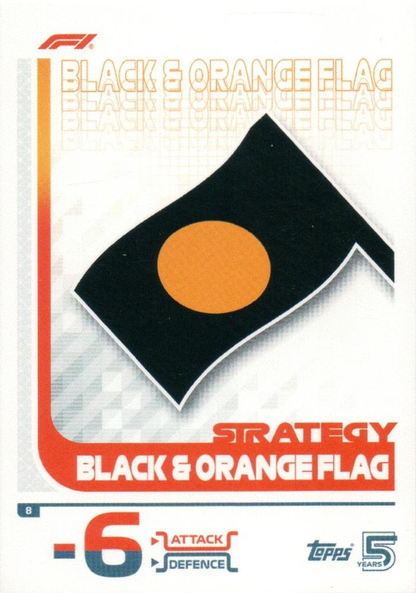 2024 Topps Turbo Attax F1 Black & Orange Flag #8