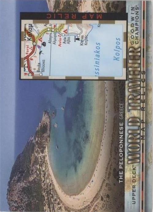 2019 Upper Deck Goodwin Champions World Traveler Map Relics The Peloponnese #WT-245