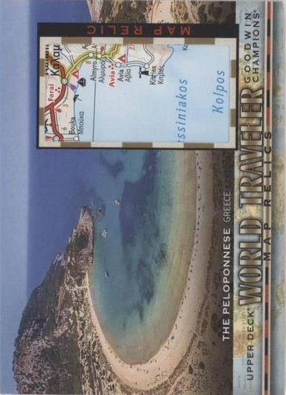 2019 Upper Deck Goodwin Champions World Traveler Map Relics The Peloponnese #WT-245