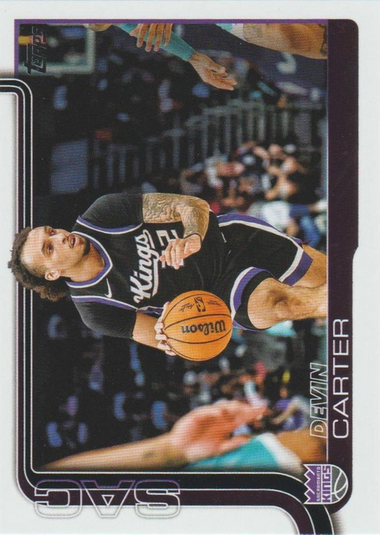 2025 Topps NBA Devin Carter #165 Sacramento Kings