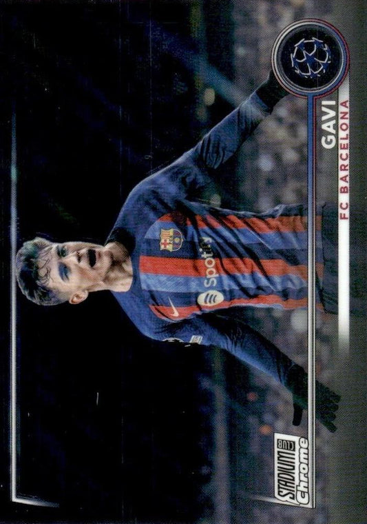 2022 Topps Stadium Club Chrome UCC Gavi #68 FC Barcelona