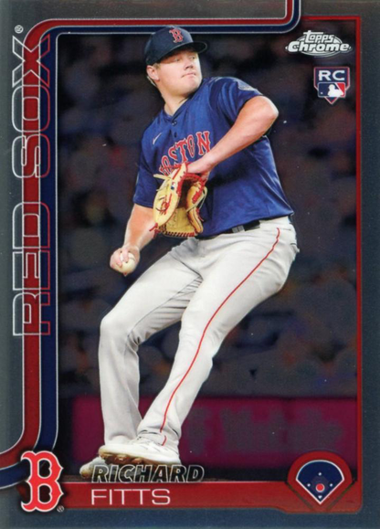 2025 Topps Chrome MLB Richard Fitts RC #72 Boston Red Sox