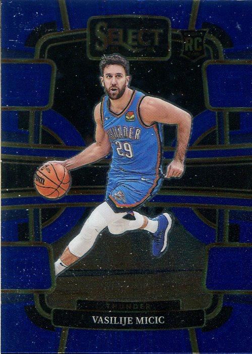 2023 Panini Select NBA Blue Vasilije Micic RC #92 Oklahoma City Thunder