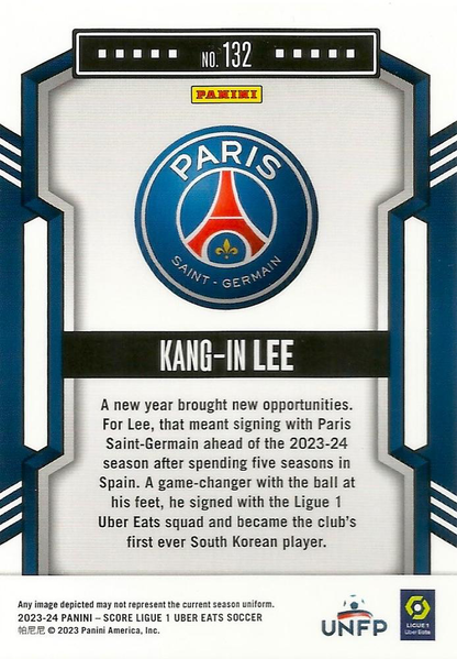 2023 Panini Score Ligue 1 Kang-In Lee #132 Paris Saint-Germain