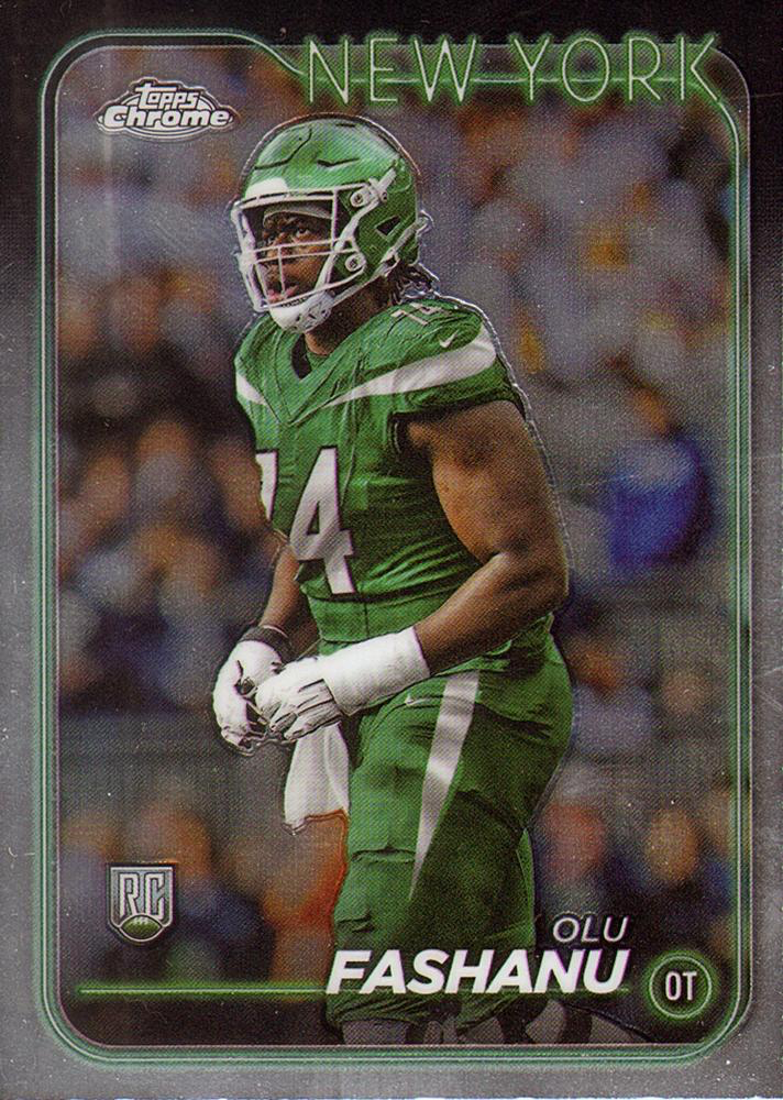 2024 Topps Chrome Football Olu Fashanu RC #238 New York Jets