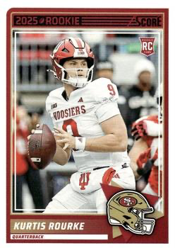2025 Panini Score Kurtis Rourke RC #82 San Francisco 49ers
