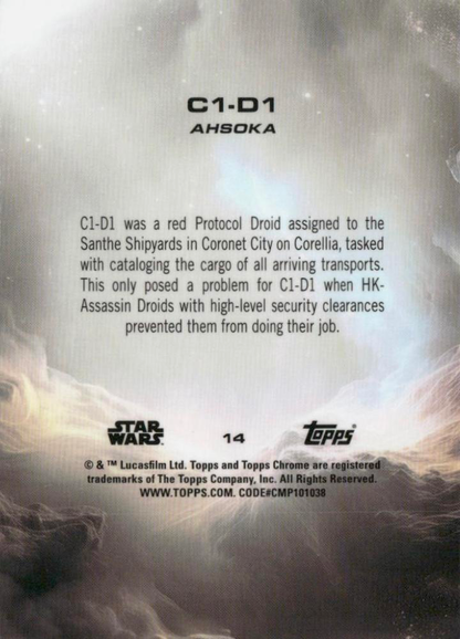 2025 Topps Chrome Star Wars C1-D1 #14 Star Wars
