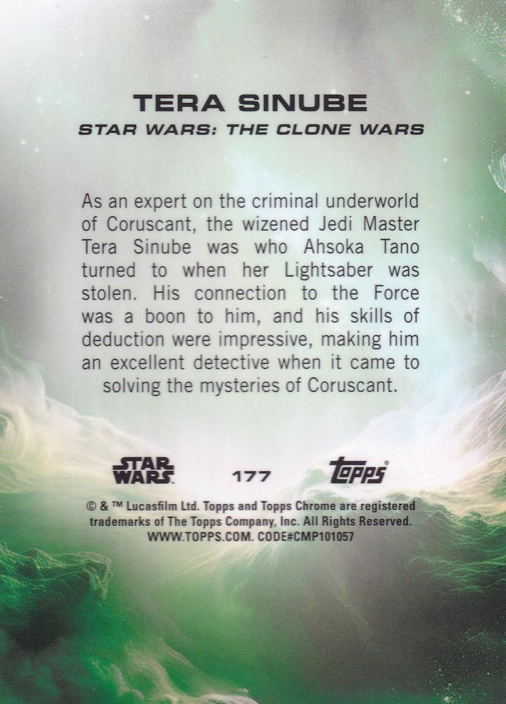 2025 Topps Chrome Star Wars Tera Sinube #177 Star Wars