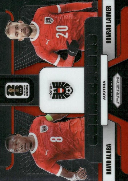 2026 Panini Prizm FIFA World Cup Connections Alaba/Laimer #12 Autriche