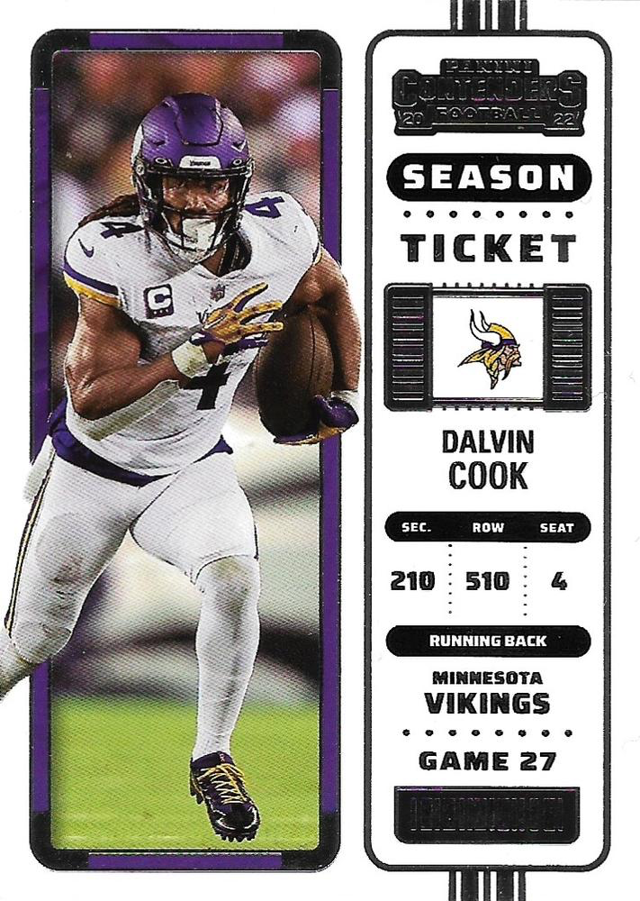 2022 Panini Contenders Dalvin Cook #56 Minnesota Vikings