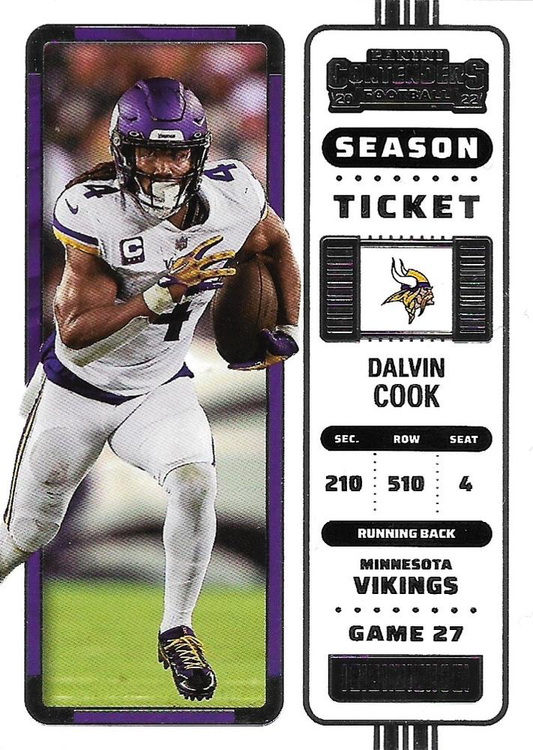 2022 Panini Contenders Dalvin Cook #56 Minnesota Vikings