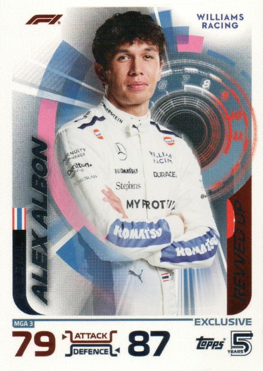2024 Topps Turbo Attax F1 Alex Albon RU #MGA3  Williams Racing
